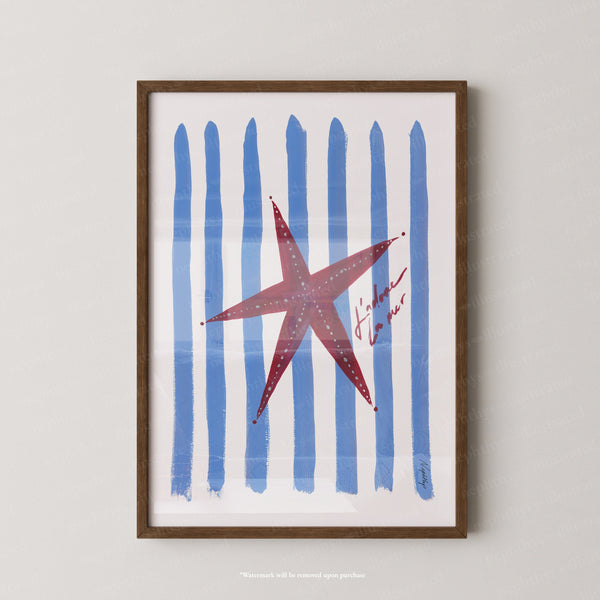J'adore Starfish Print