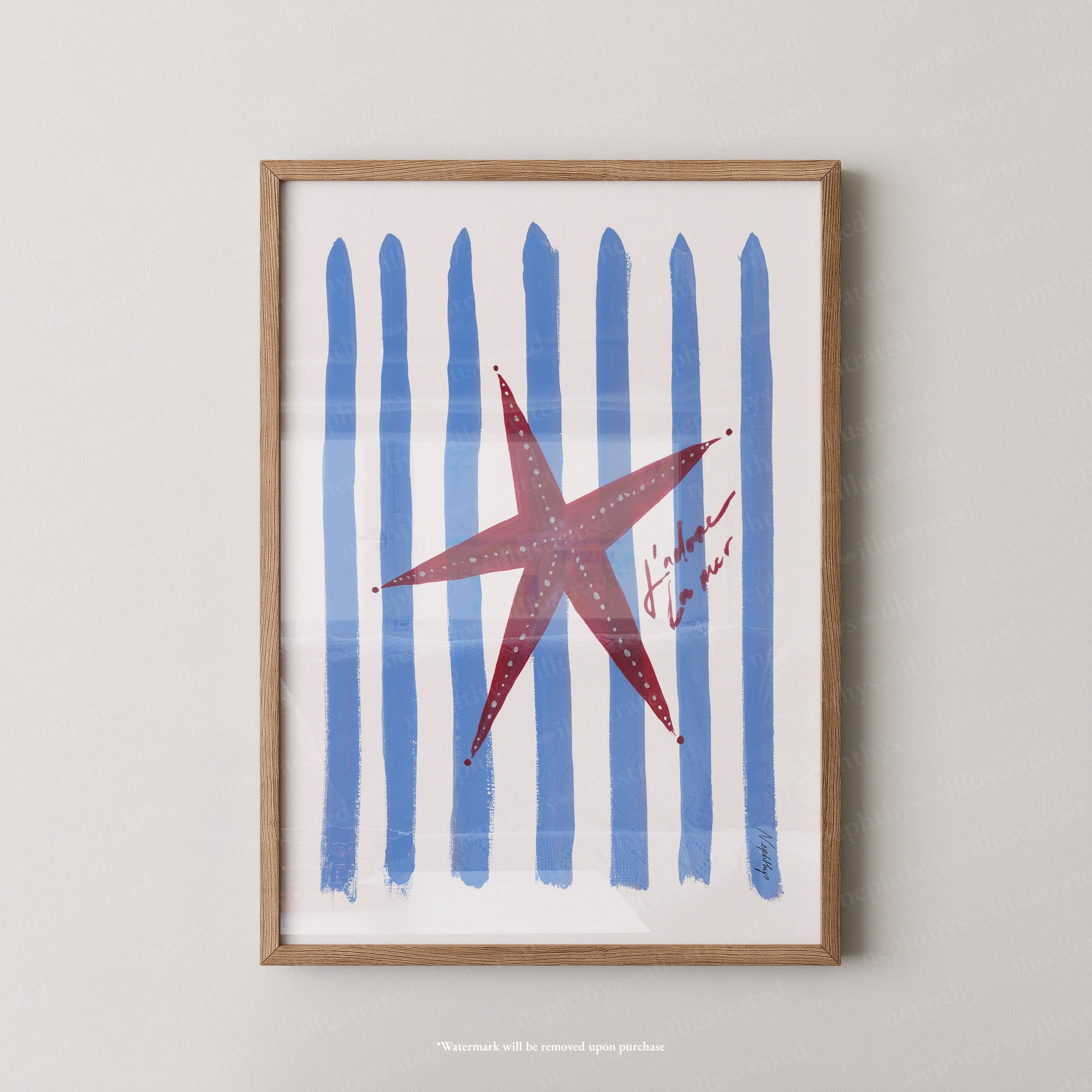 J'adore Starfish Print