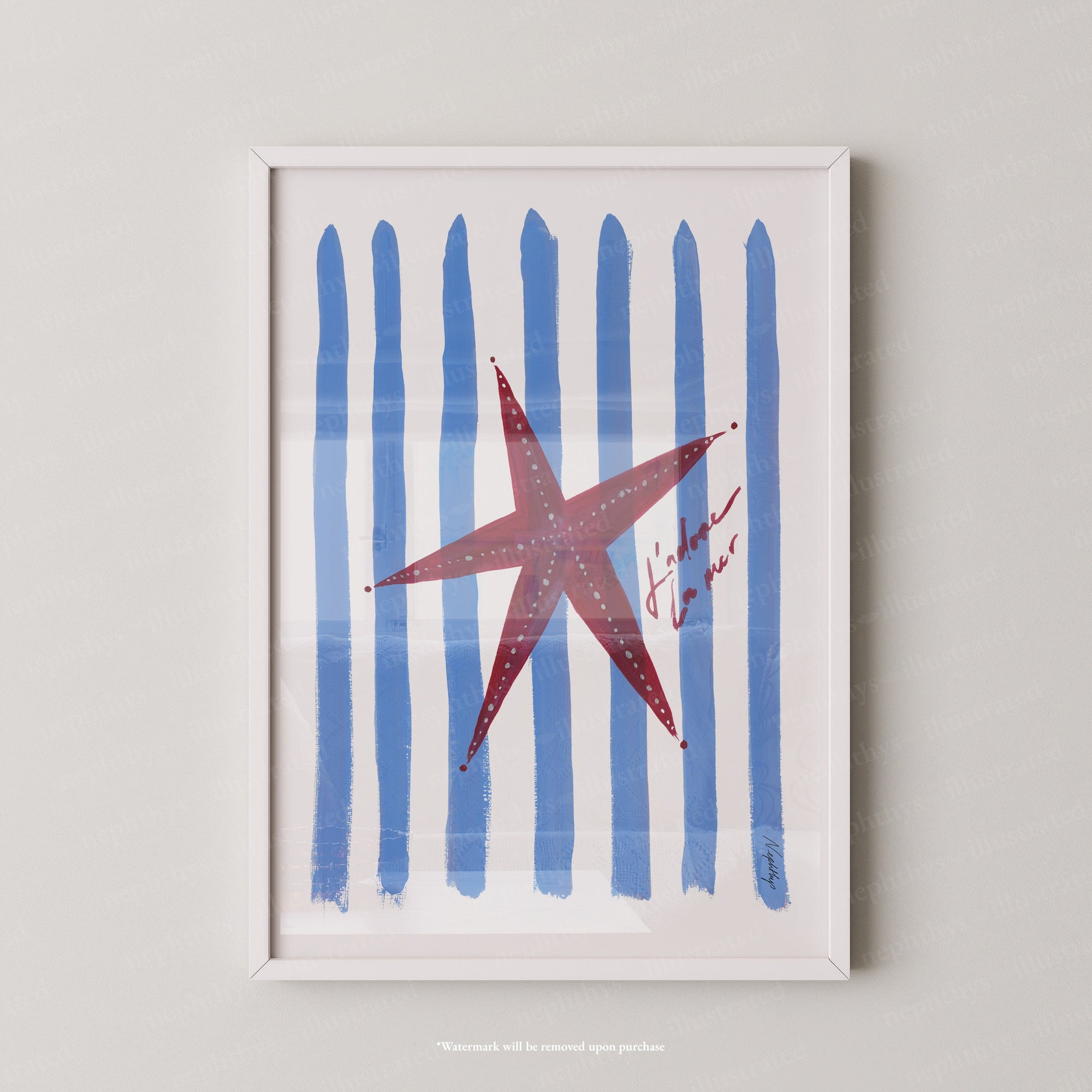 J'adore Starfish Print