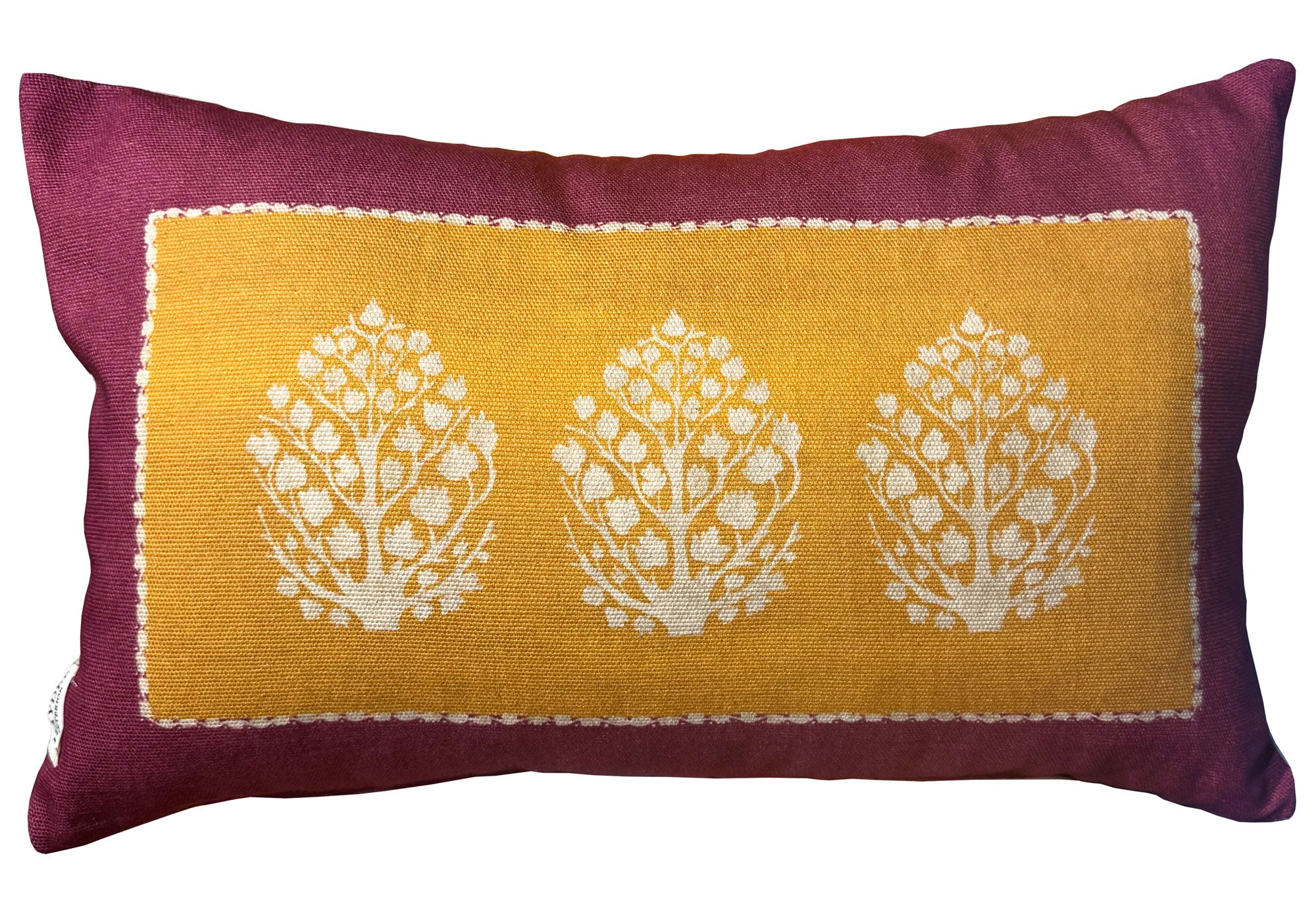 Jasmine Ochre Throw Pillow