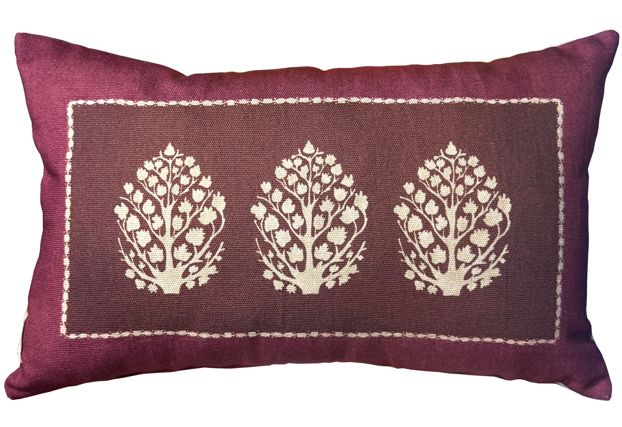 Jasmine Plum Throw Pillow