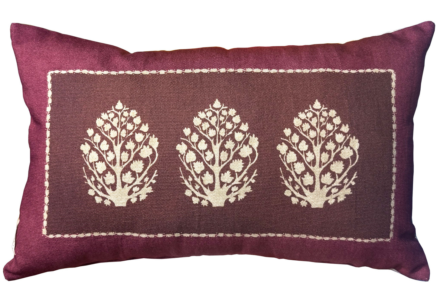Jasmine Plum Throw Pillow