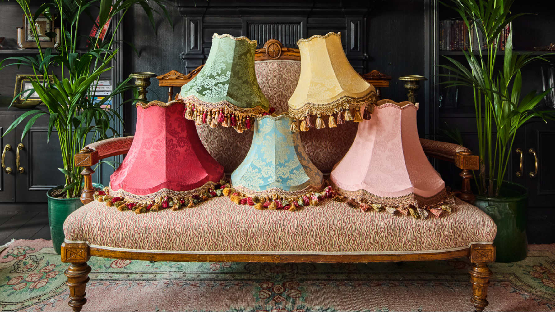 The Rose Quartz Damask Lampshade