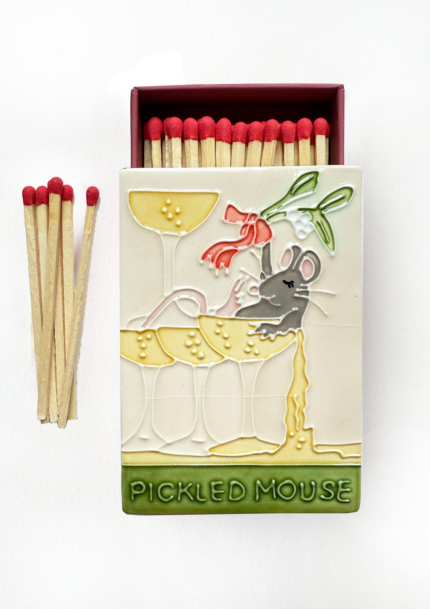 The Pickled Mouse Ceramic Matchbox
