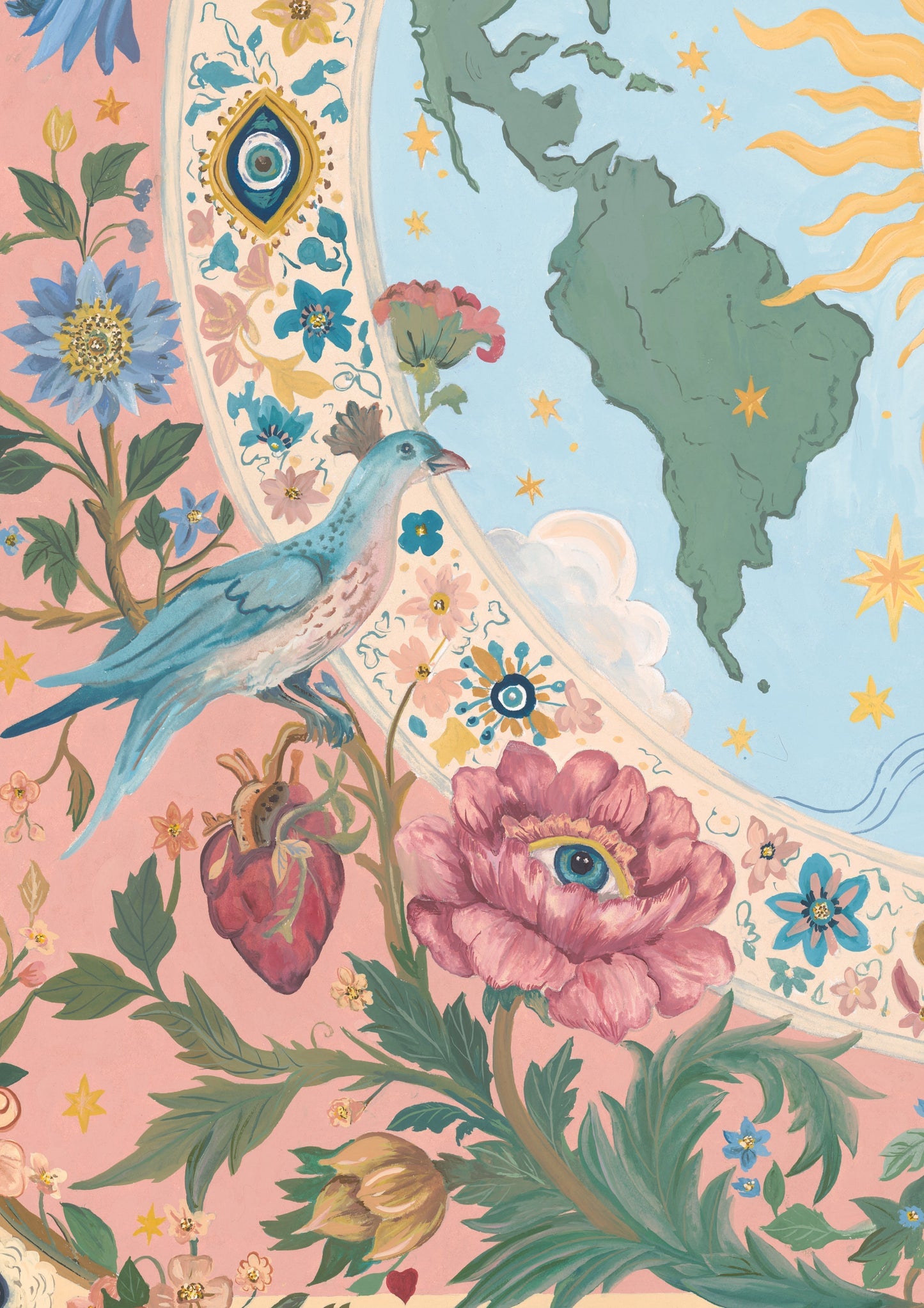 Limited Edition Giclée Print - Celestial Blooms