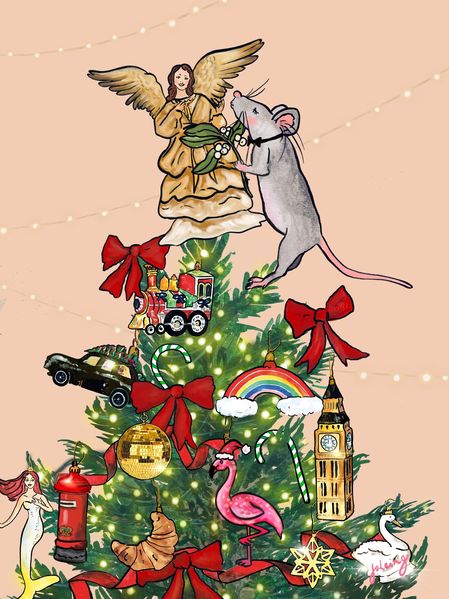 Mix and Mouse Christmas Cards - Set of 12