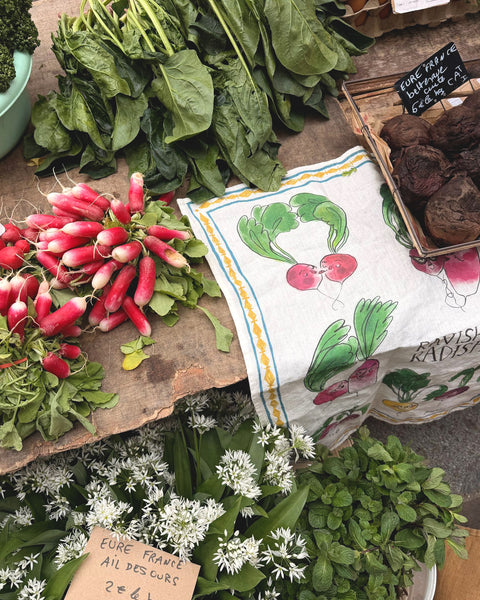 Ravishing Radish Tea Towel