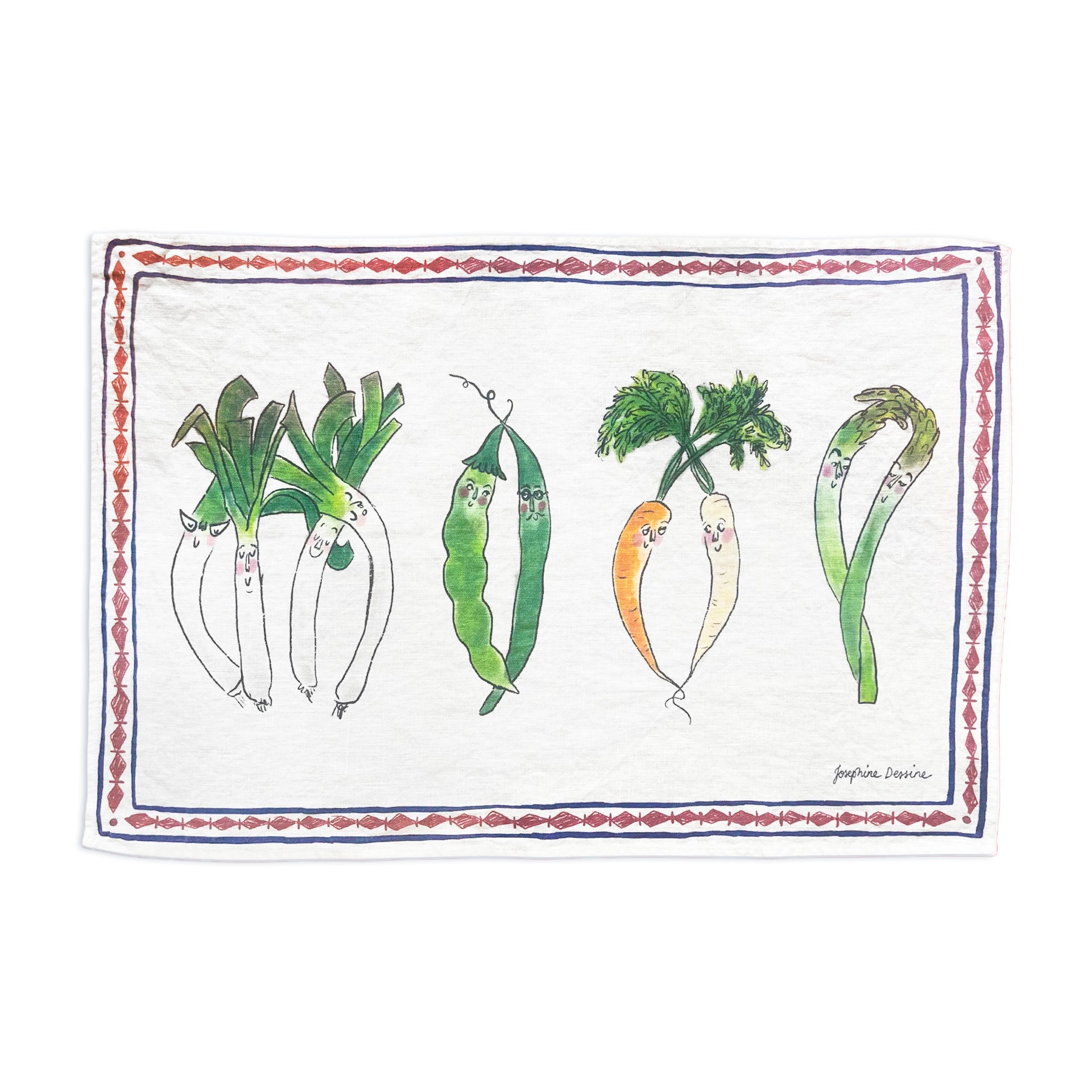 Long Veg Tea Towel