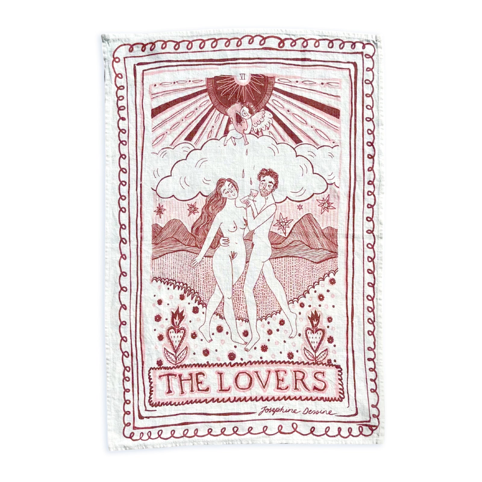 The Lovers Tea Towel