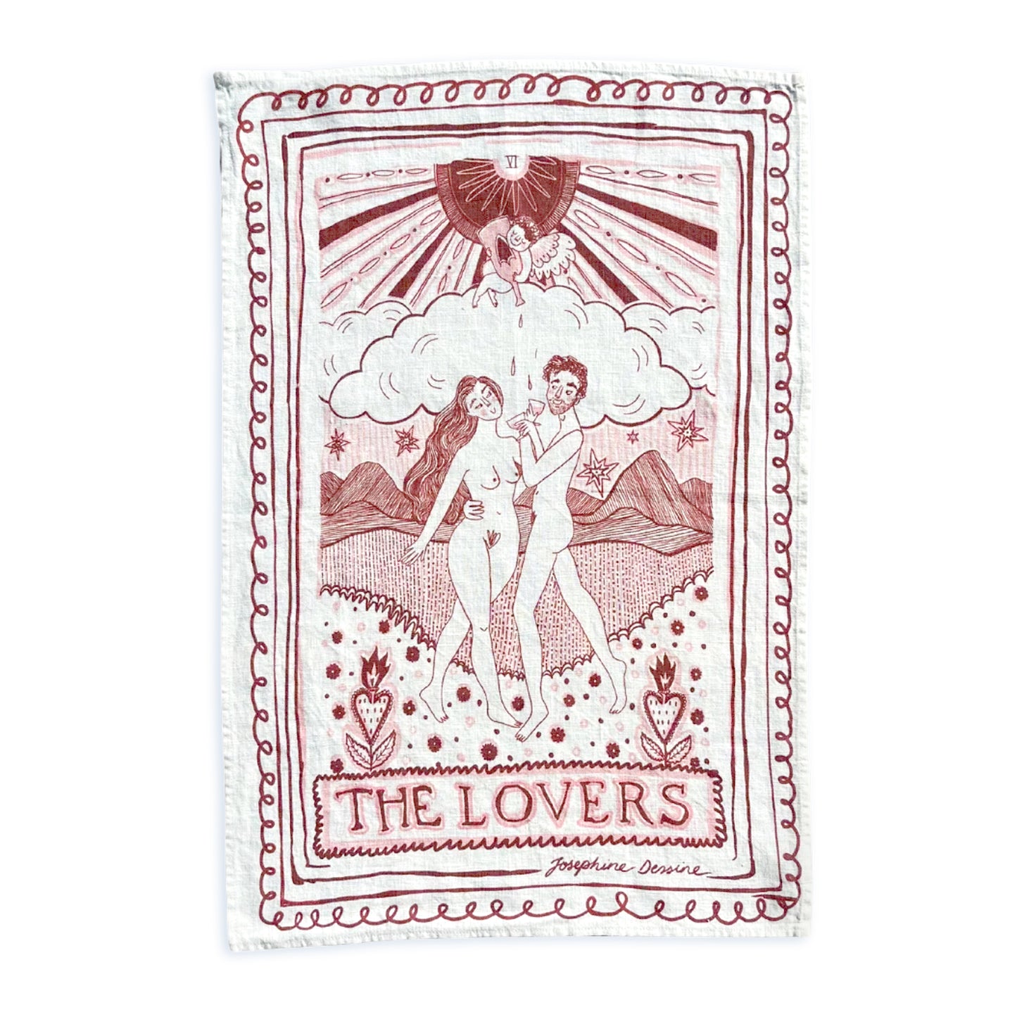 The Lovers Tea Towel