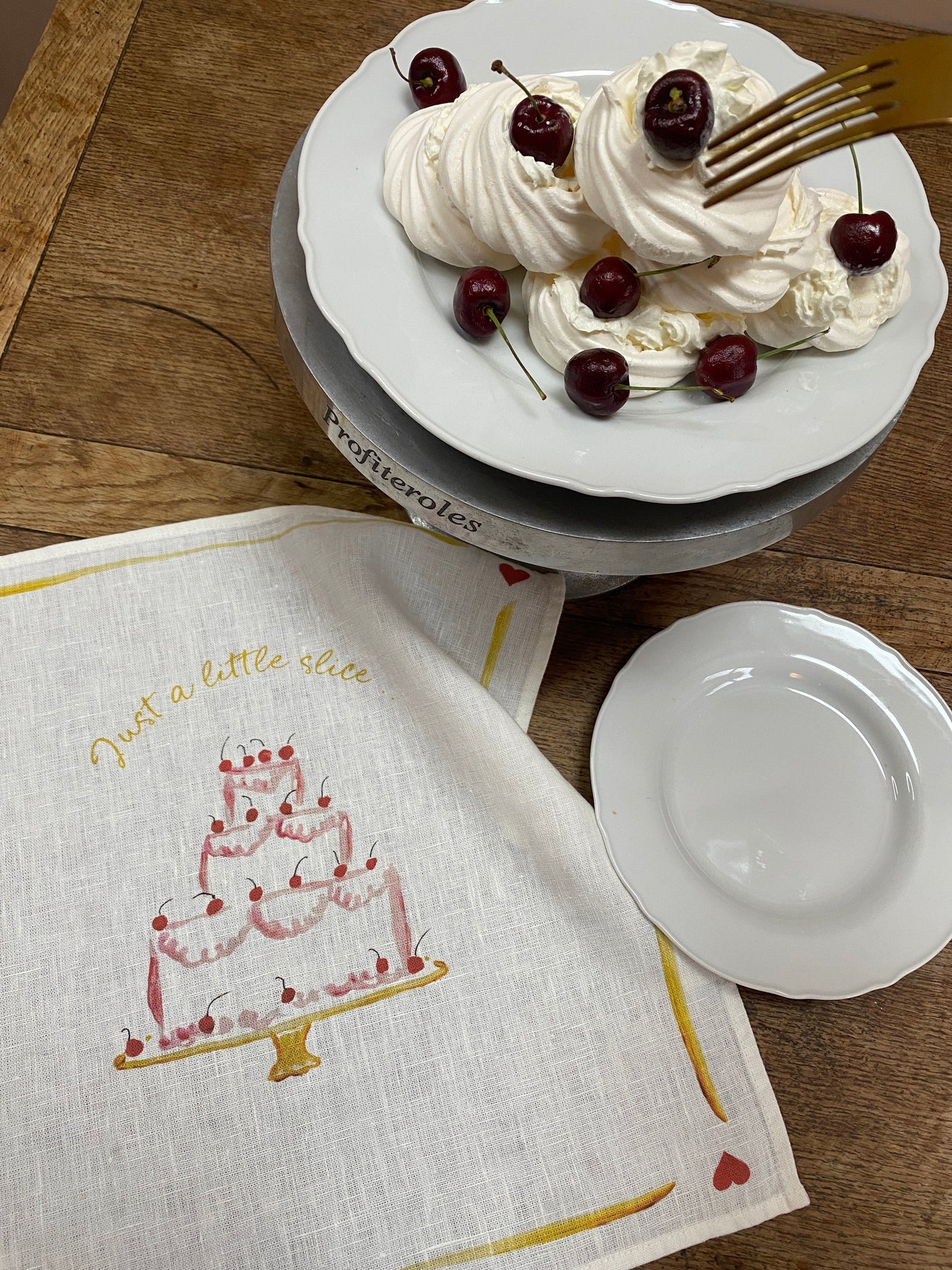 Just a Little Slice / Bucket Of Fizz - Set Of Two Linen Napkins