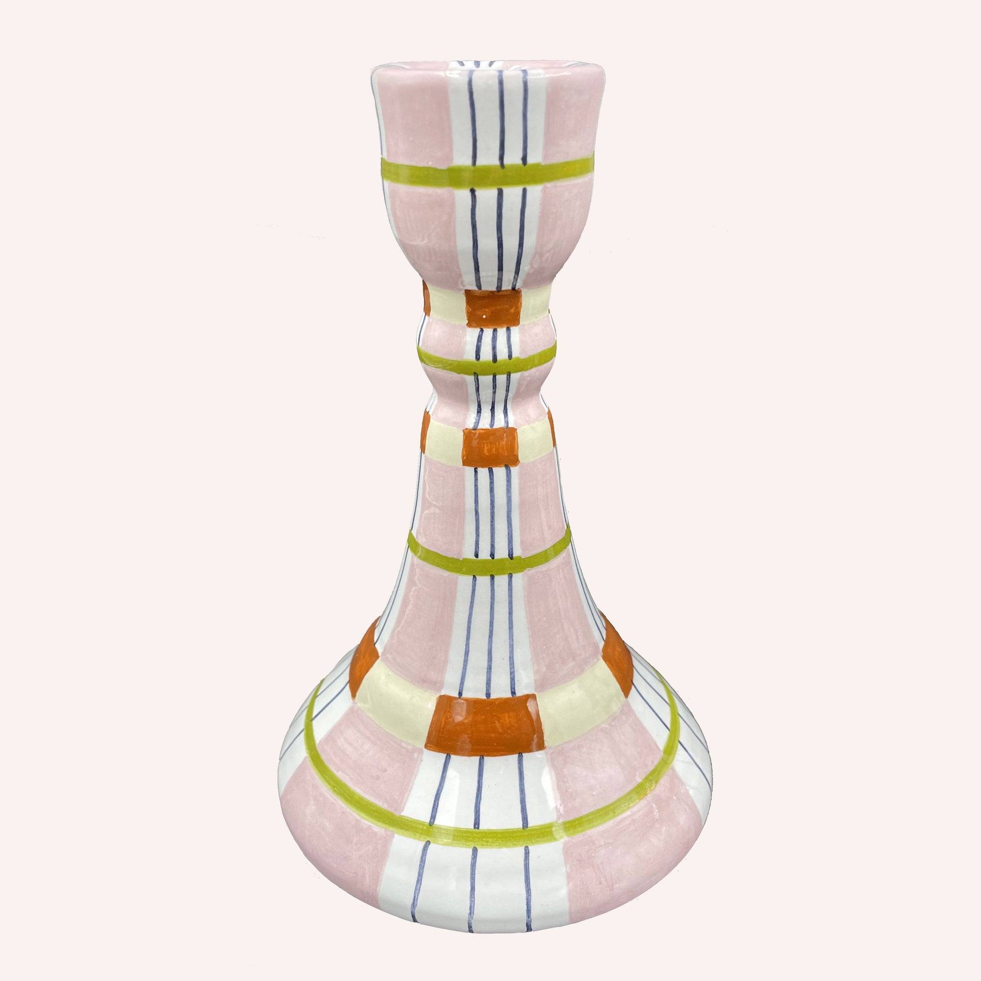 Kente Candlestick, Pink
