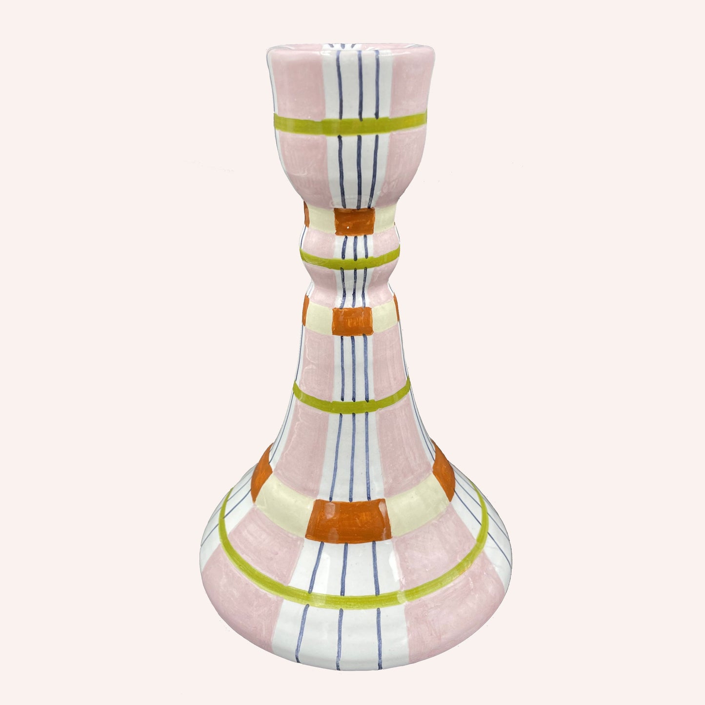 Kente Candlestick, Pink