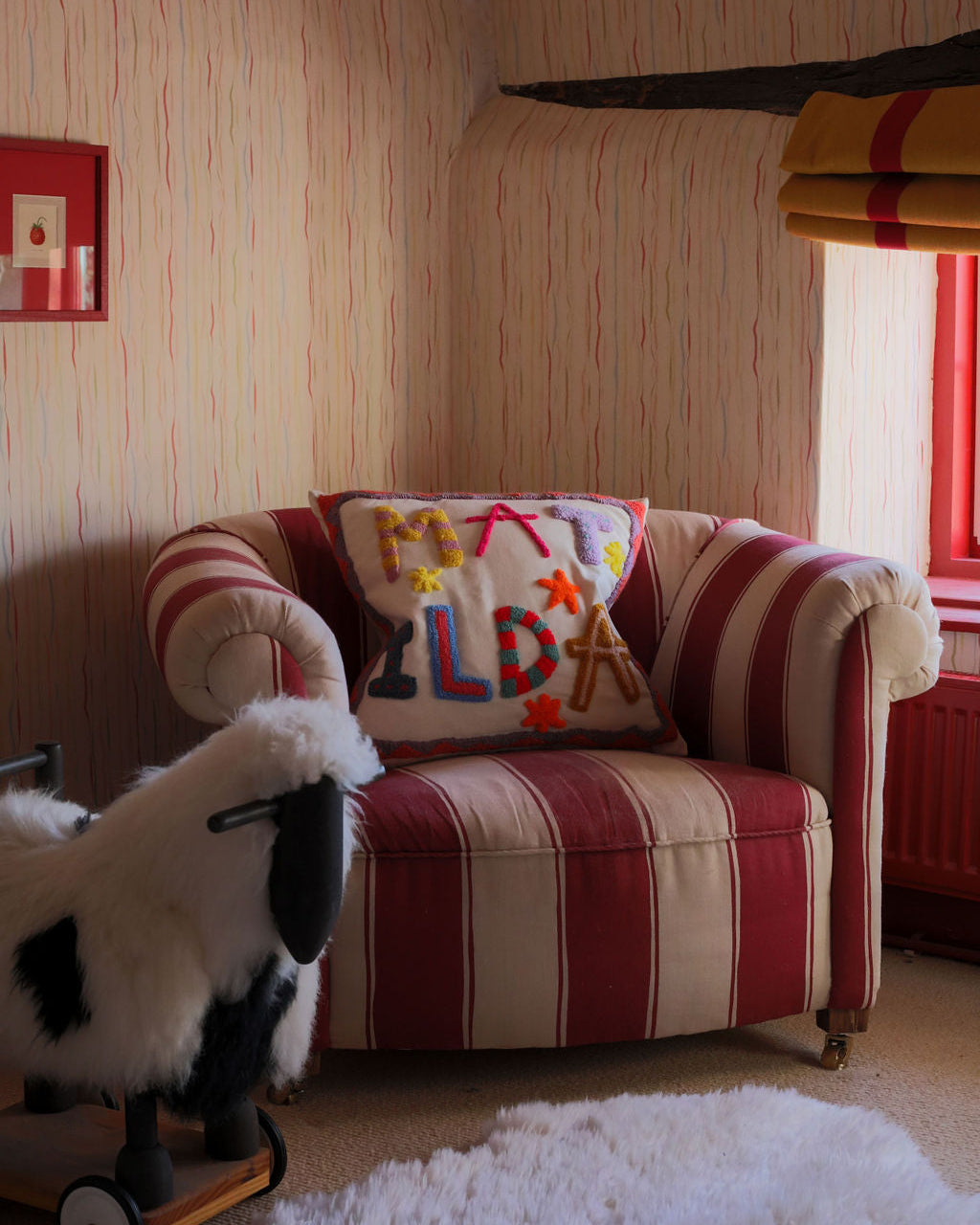 Indian Ink Wallpaper - Candy Stripe
