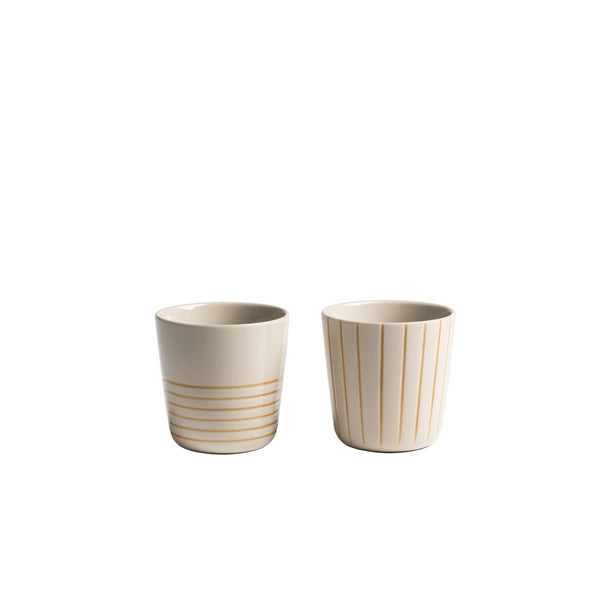 Sorrel Beaker - Brushed Mustard Yellow - Small (Set of 2)