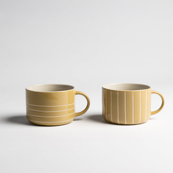 Vervain Mug - Mustard Yellow - Large (Set of 2)