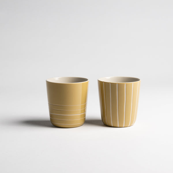 Vervain Beaker - Mustard Yellow - Large (Set of 2)