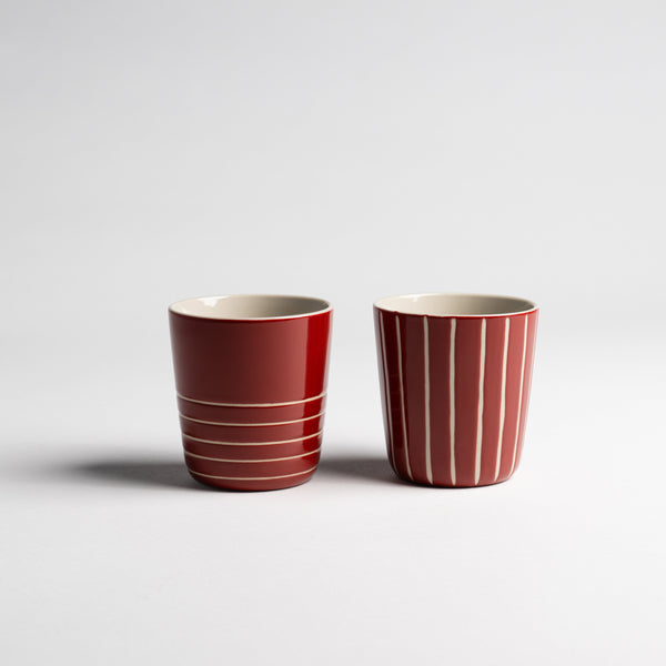 Vervain Beaker - Earth Red - Large (Set of 2)