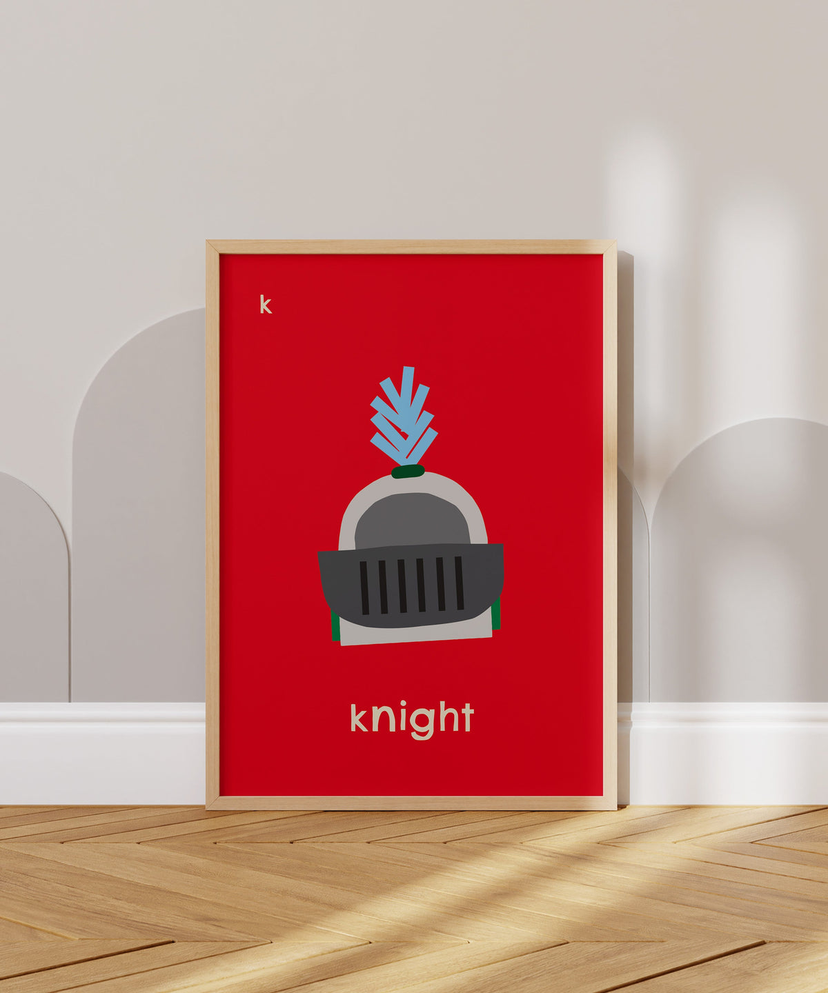 K for Knight Art Print