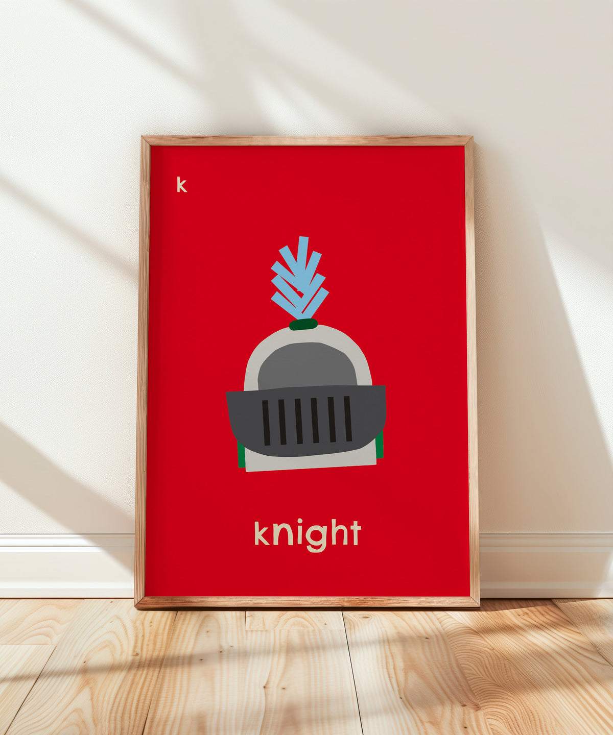 K for Knight Art Print