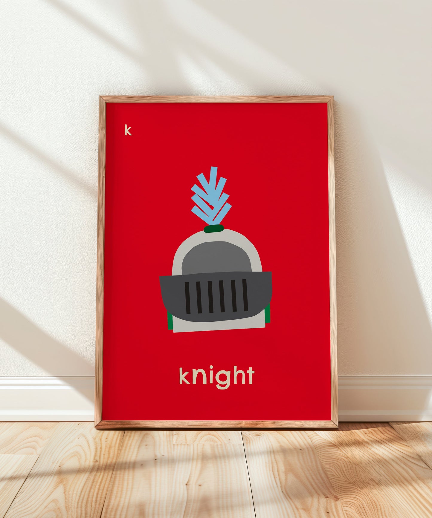 K for Knight Art Print