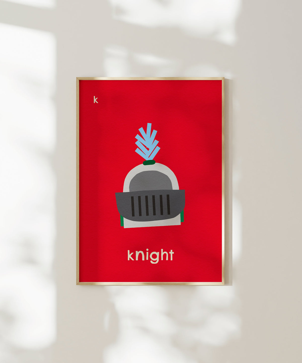 K for Knight Art Print
