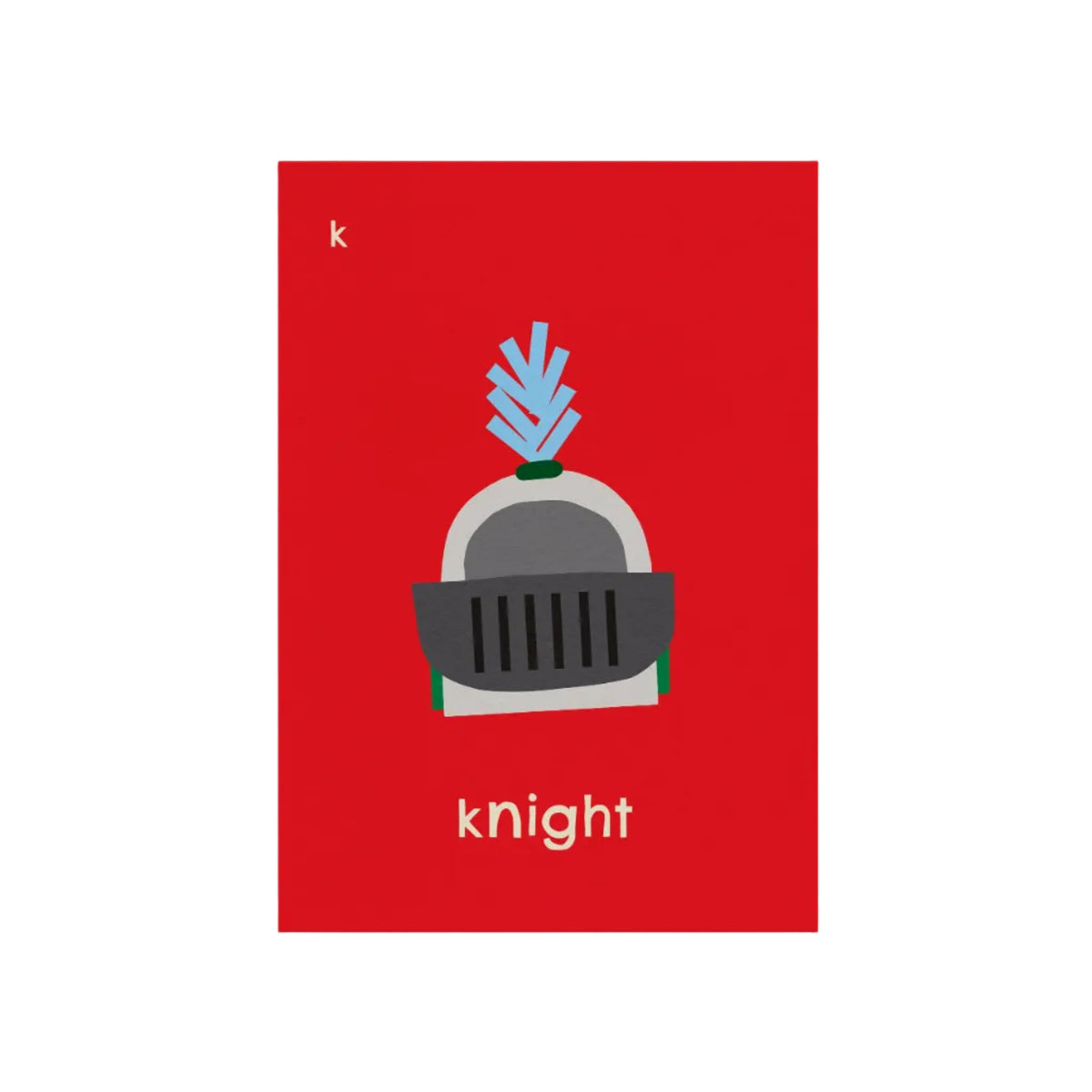 K for Knight Art Print
