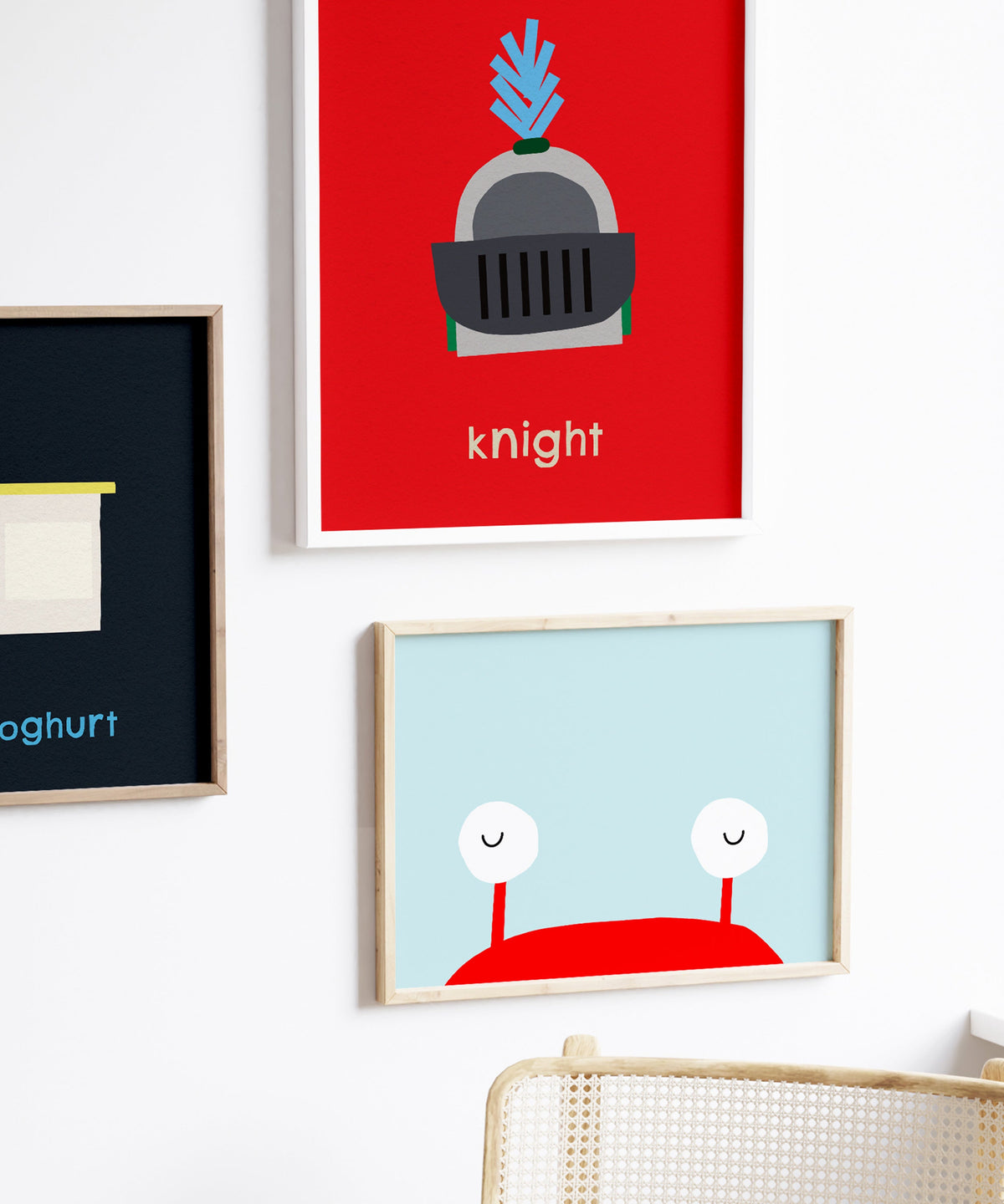 K for Knight Art Print