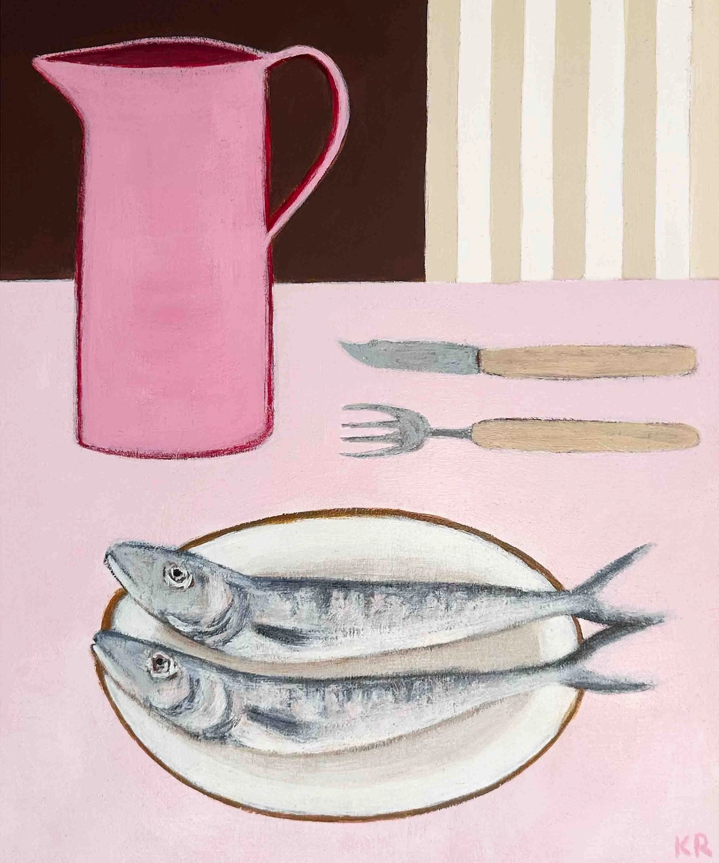 Two Mackerel Print