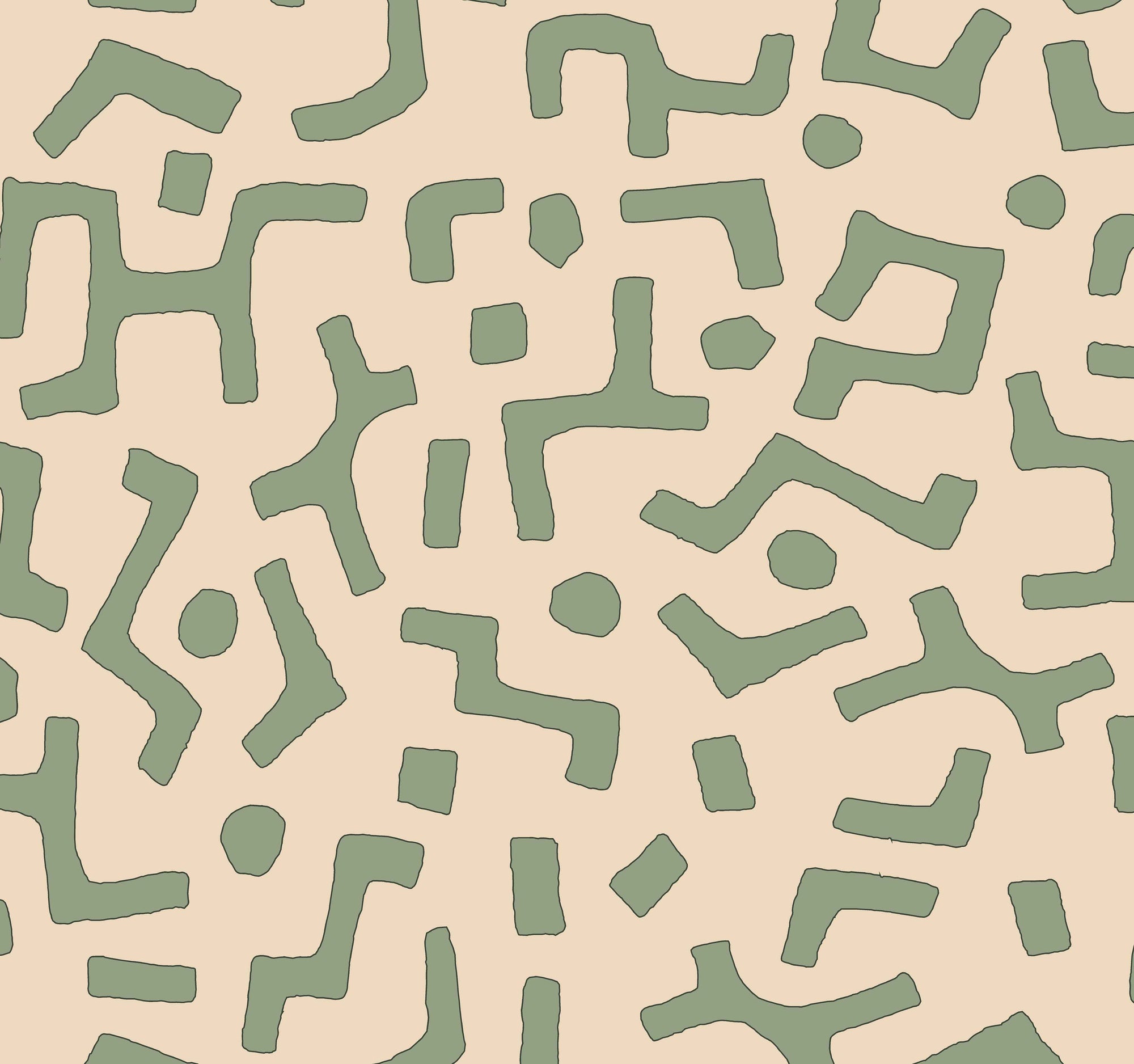 Raphia Wallpaper, Palm, Roll