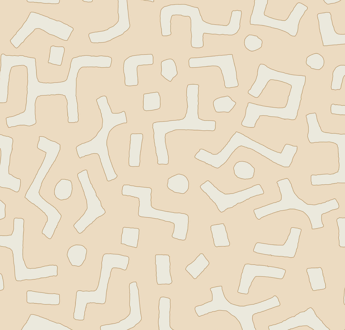 Raphia Wallpaper, Powder, Roll