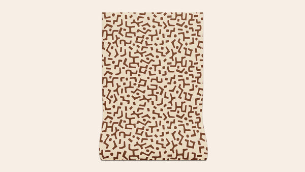 Raphia Wallpaper, Tobacco, Roll