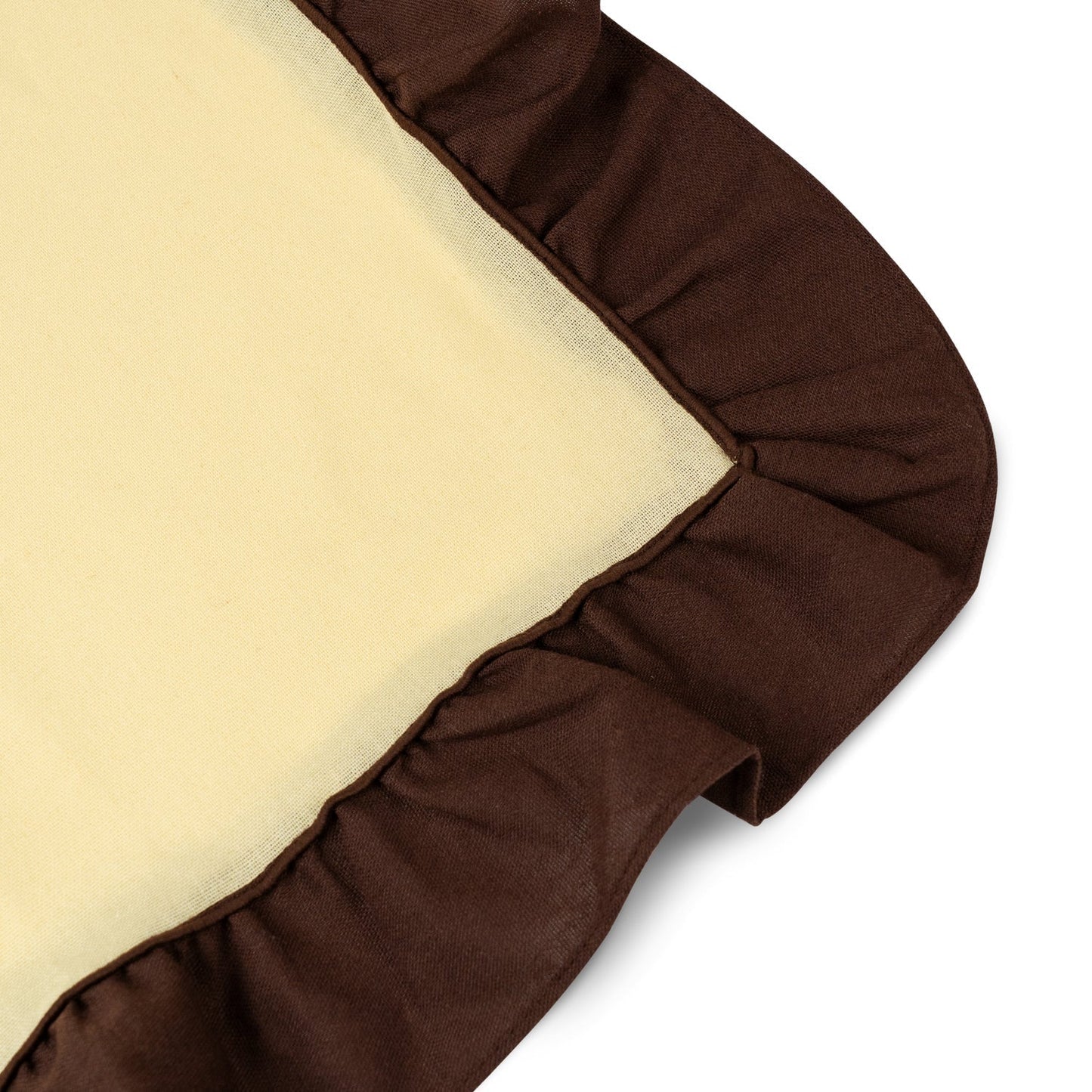 Placemats Ruffle Yellow/brown - Set of 2