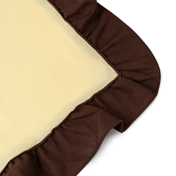 Placemats Ruffle Yellow/brown - Set of 2