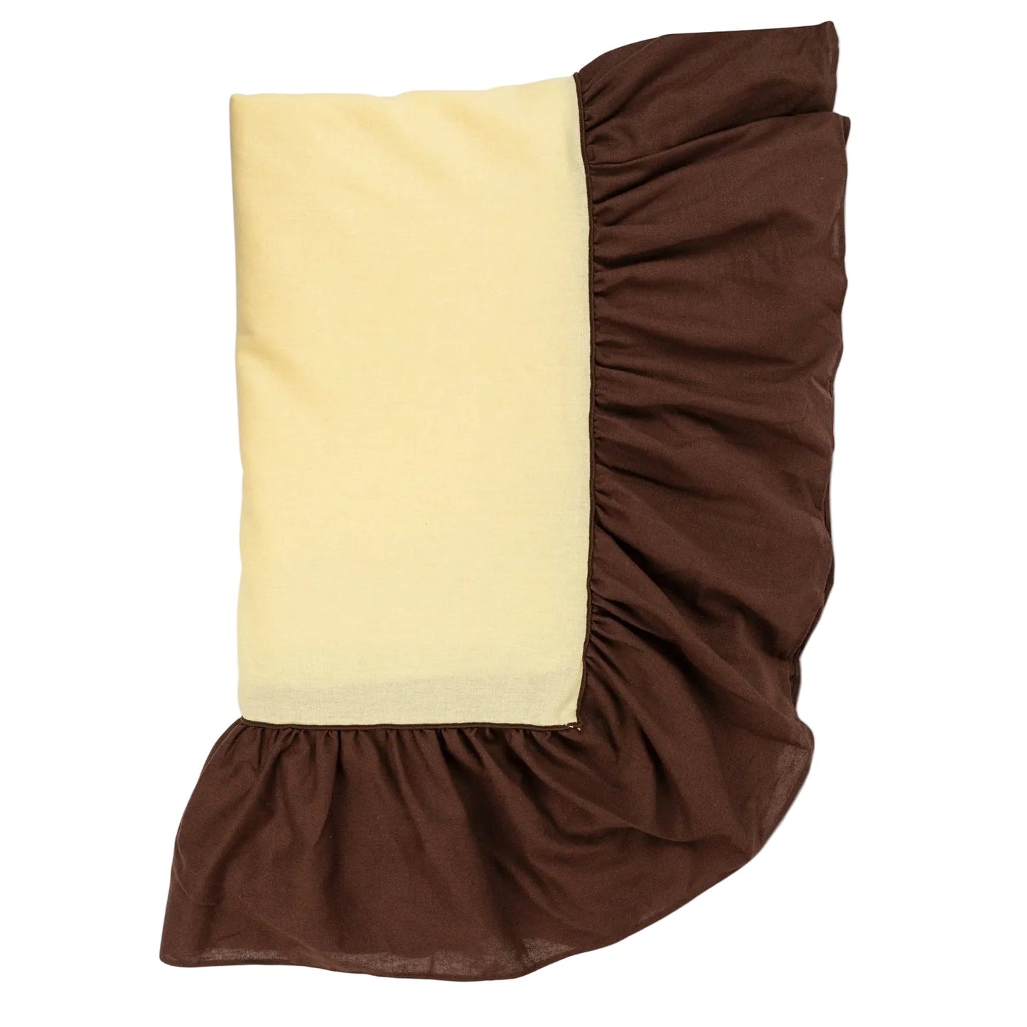Table Cloth Ruffle Yellow/brown - Large
