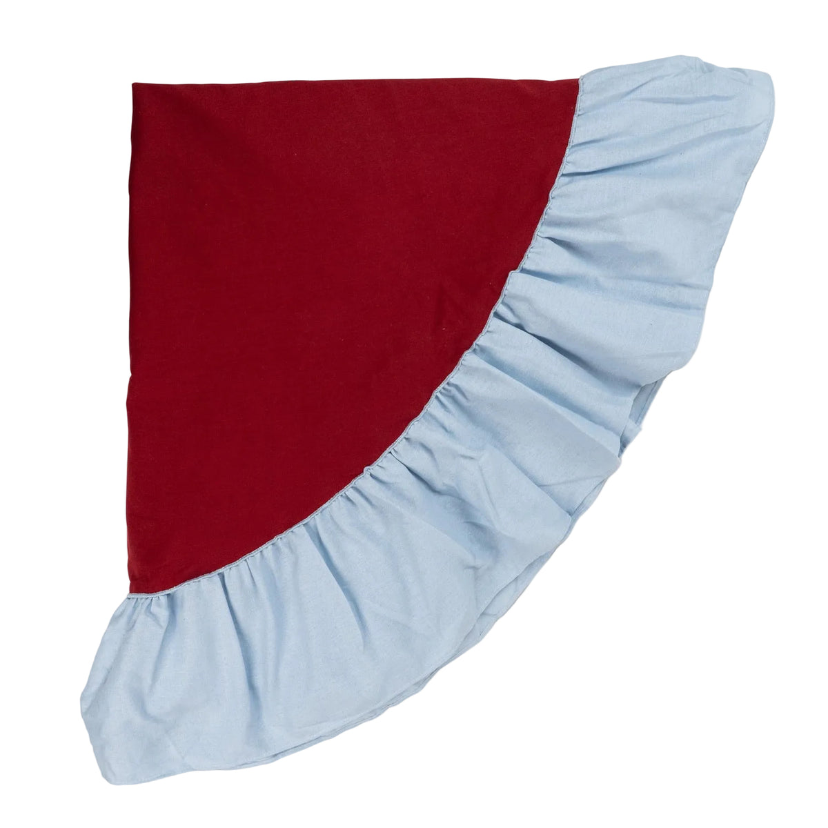 Round Ruffle Tablecloth Red/Blue