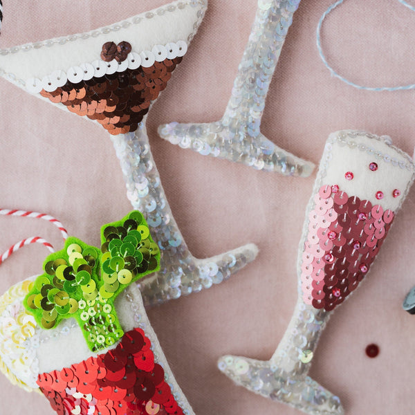 The Espresso Martini Sequin Ornament