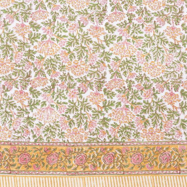 Kelpie Tablecloth In Pink-Green