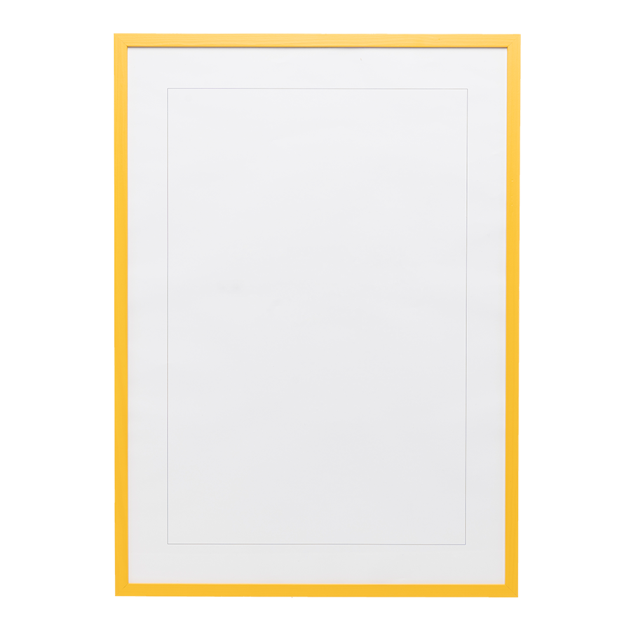 Naples Yellow Wood Picture Frame