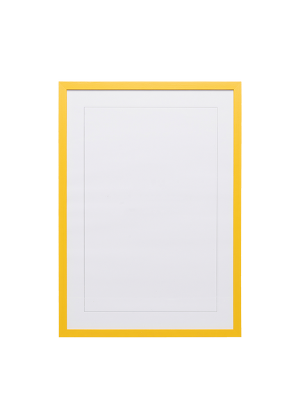 Naples Yellow Wood Picture Frame