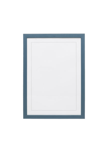 Petrol Blue Wood Picture Frame