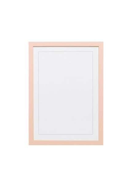 Plaster Pink Wood Picture Frame