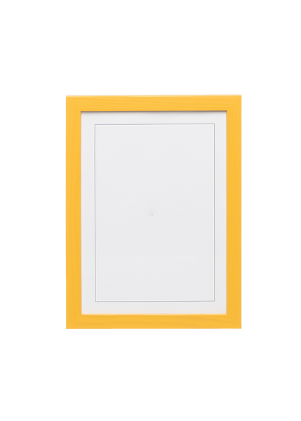 Naples Yellow Wood Picture Frame