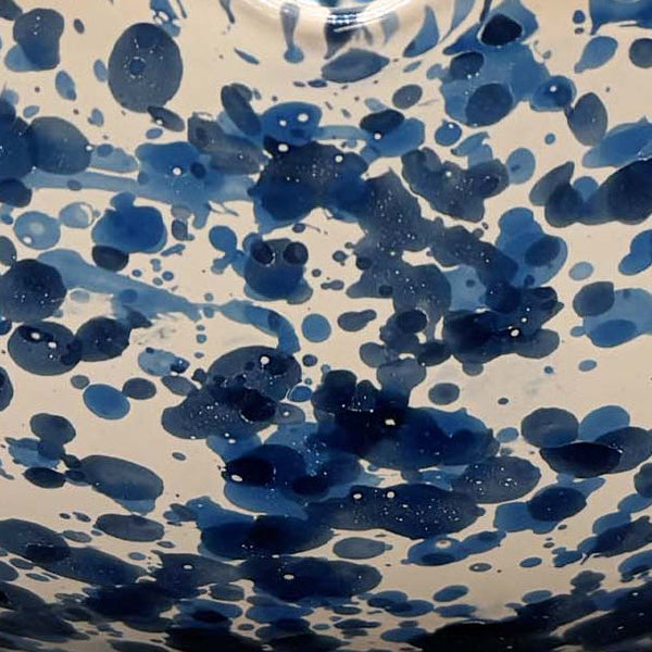 Large Splatterware Wavy Bowl
