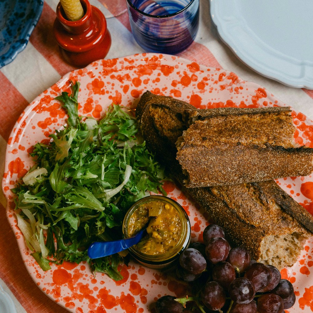 Splatterware Oval Platter