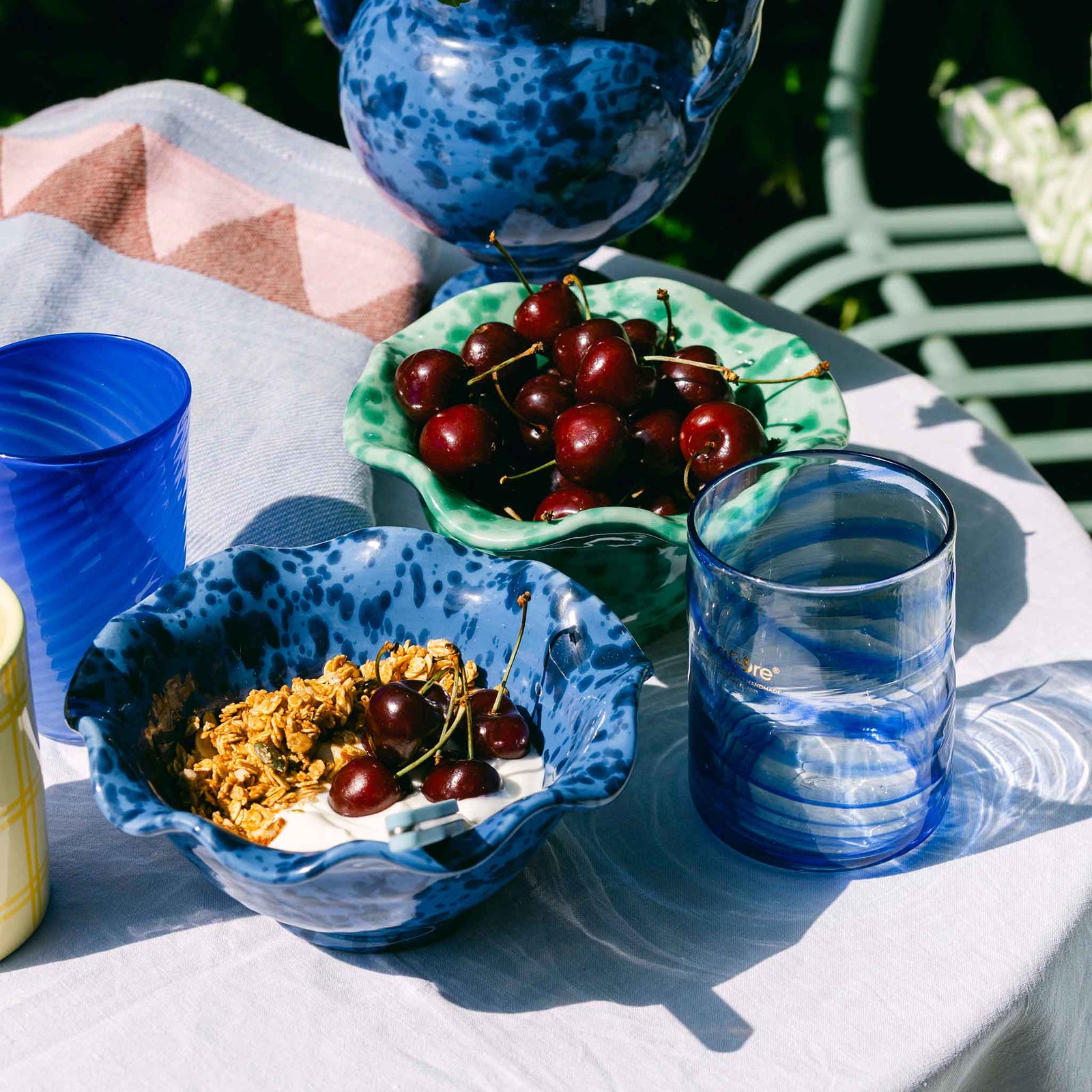 Small Wavy Splatterware Bowl