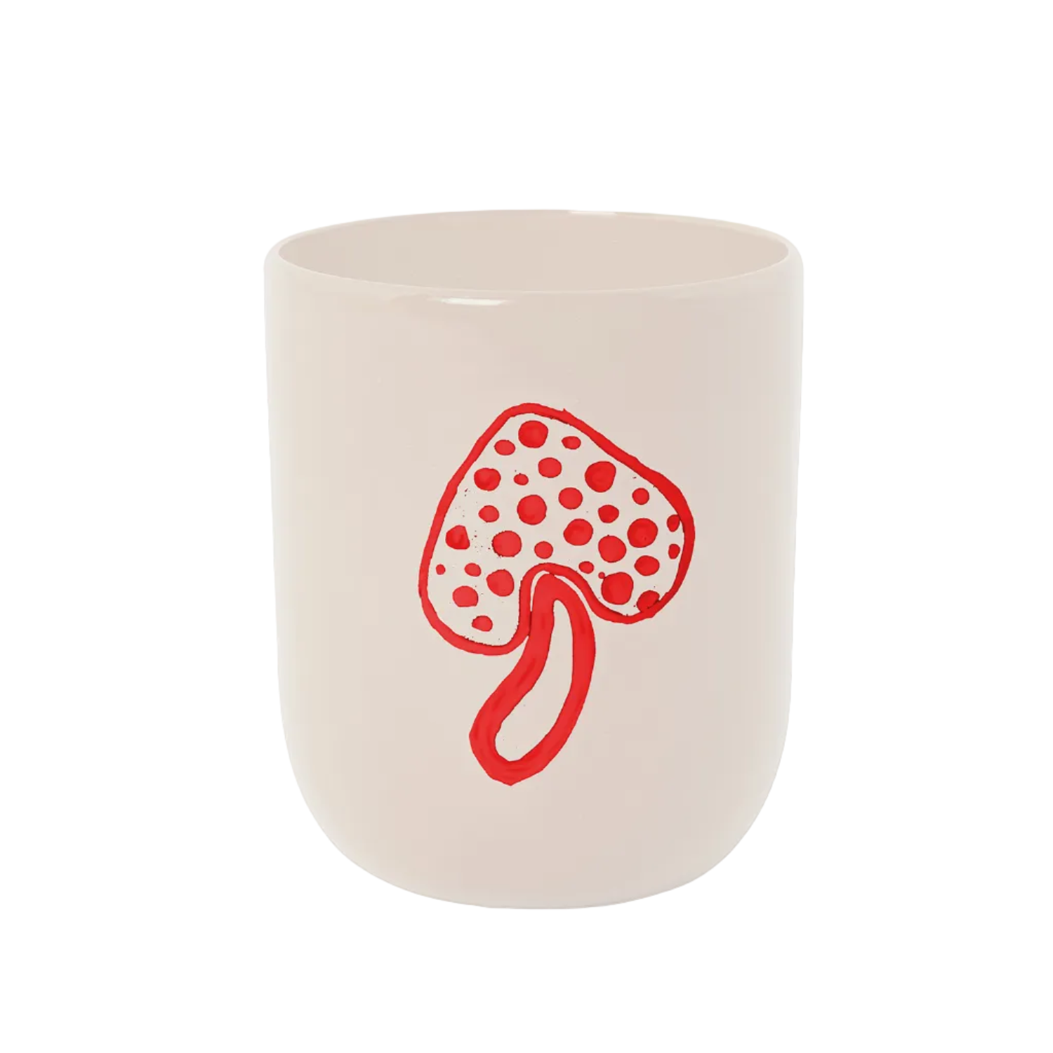 Mushroom Tumbler Cream