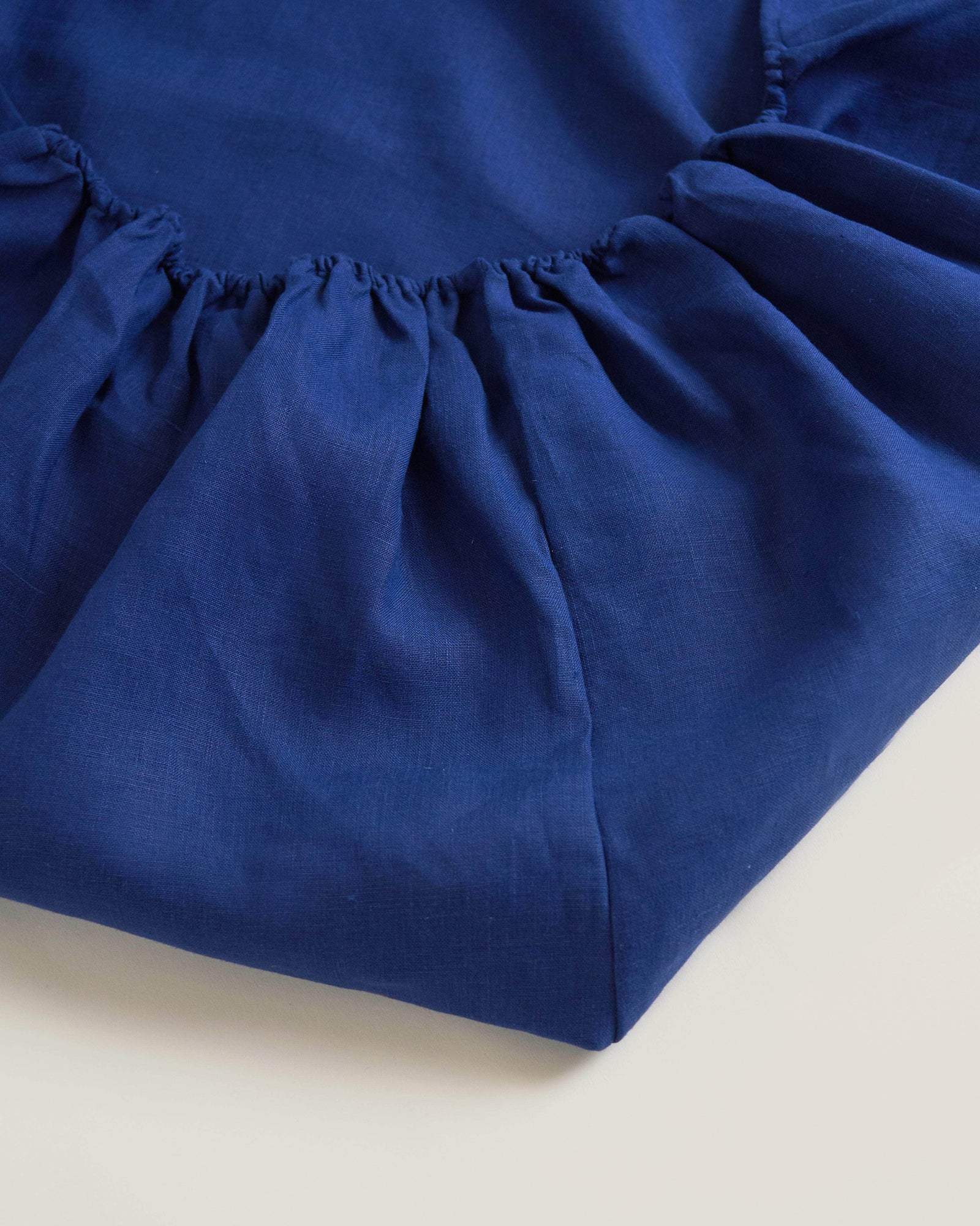 Hemp Fitted Sheet Midnight Blue