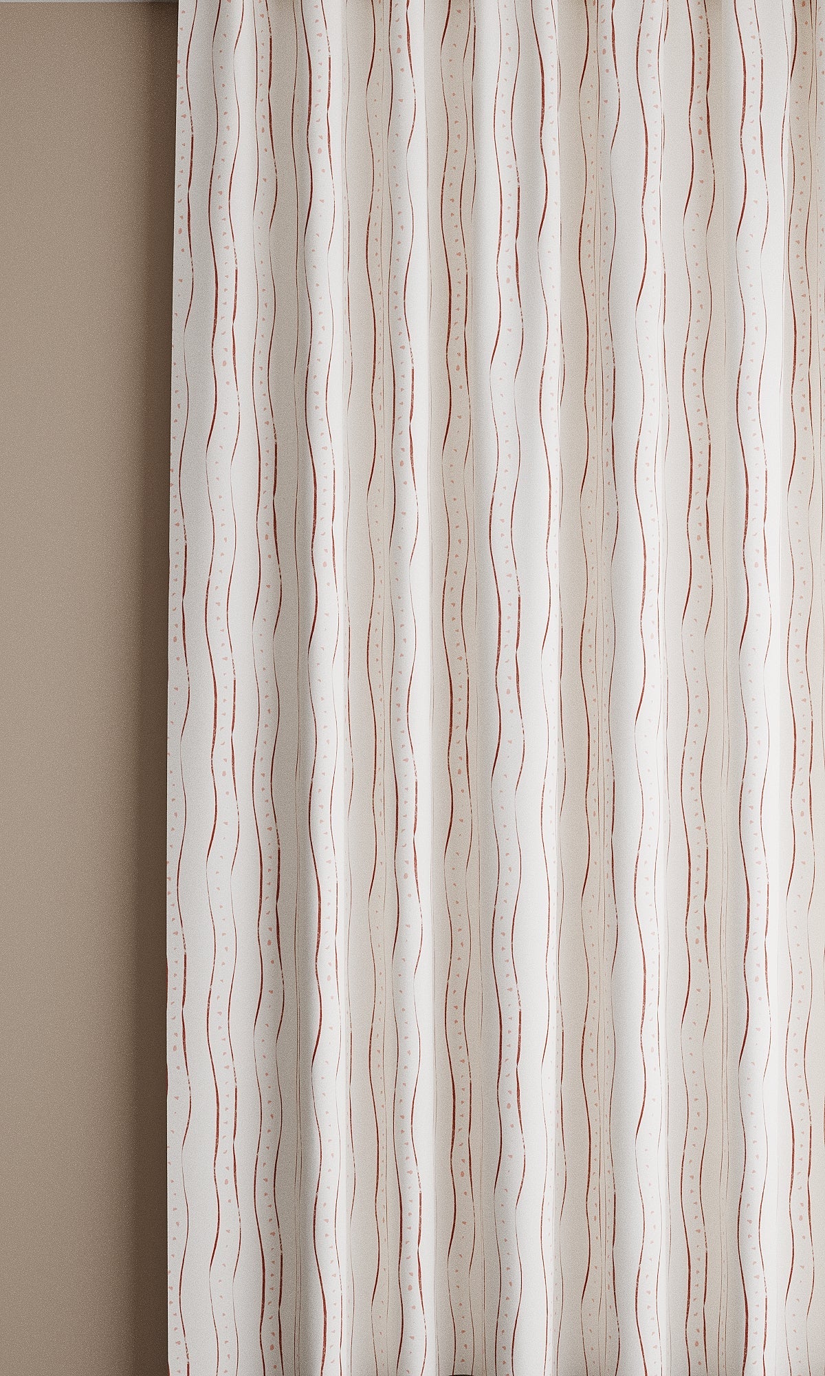 Rayure - Burgundy Linen Fabric