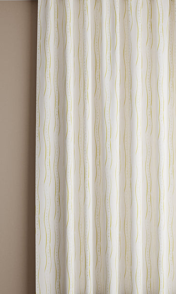 Rayure, Lemon Linen Fabric